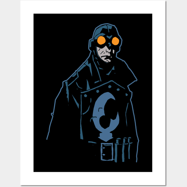 Hellboy - Lobster Johnson half 2.0 Wall Art by ROBZILLA